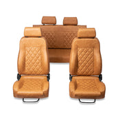 Premium Deerskin Diamond Stitched Front & Rear Seats, 1966-77 Ford Bronco