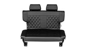 Premium Black Diamond Stitched Fold & Tumble Rear Seat