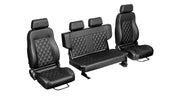 Premium Black Diamond Stitched Front & Rear Seats