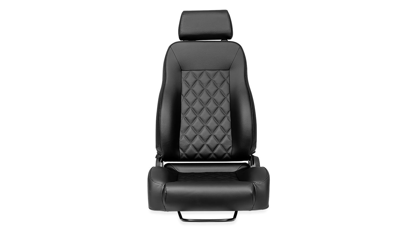 Premium Black Diamond Stitched Front & Rear Seats