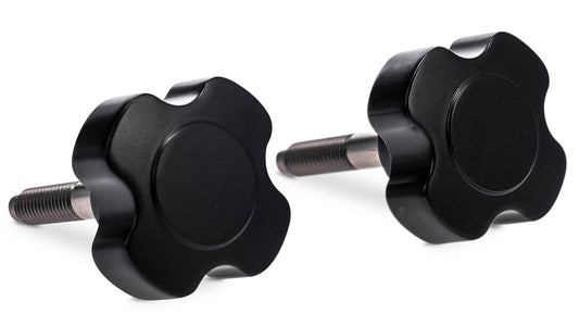 Black Satin Dash Knobs, 66-77 Ford Bronco