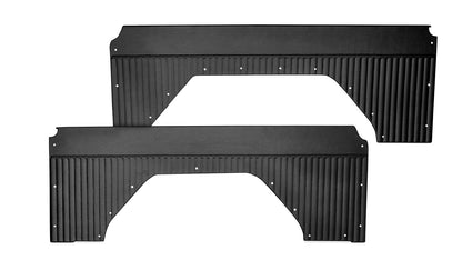 Black Pleated ABS Quarter Panel Inserts, 66-76 Ford Bronco
