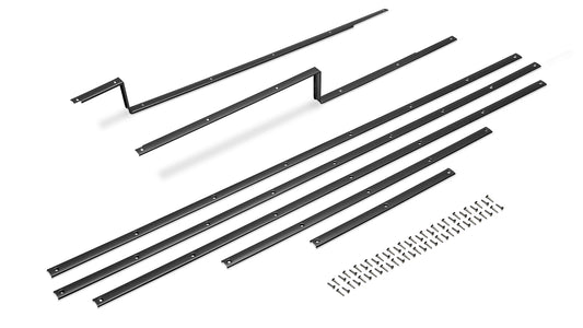 Black Carpet Hold Down Strips w/Tailgate Strips