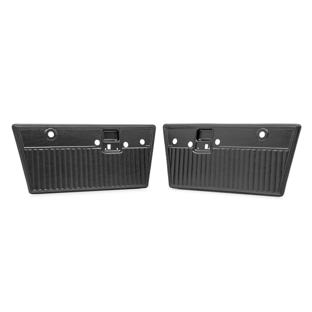 Black Plastic Pleated Door Panels, 1968-77 Ford Bronco