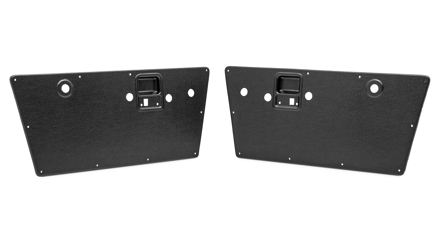 Black Smooth Plastic Door Panels, 68-77 Ford Bronco