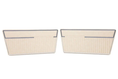 Door Panels, Deluxe, Solid Parchment, Pair, 1968-77 Ford Bronco-BLEM AA