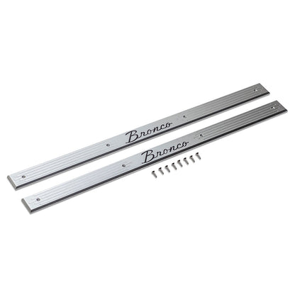 Door Sill Plates w/Bronco Script