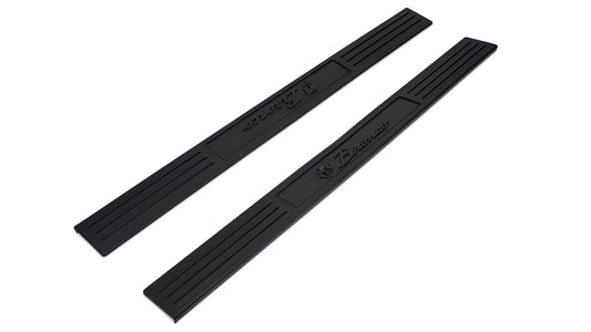 Door Sill Plates - Black Plastic w/Bronco Script