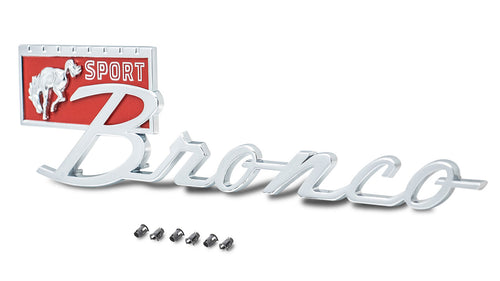 Chrome Bronco Sport Fender Emblem