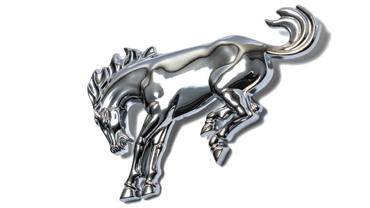 Bronco Horse Fender Script Emblem w/Adhesive Backing