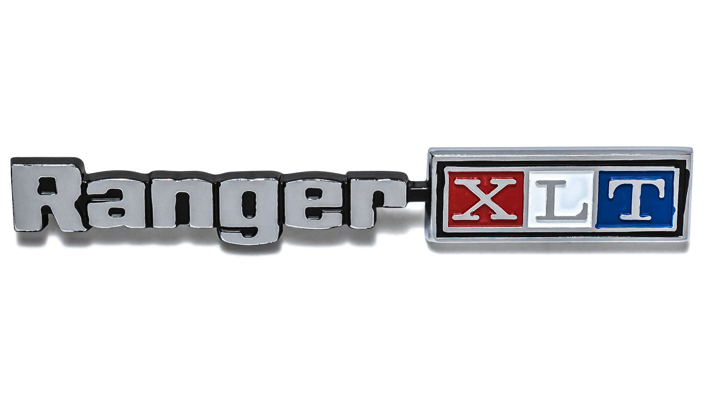 1973-76 Ford Truck Ranger XLT Glovebox Emblem