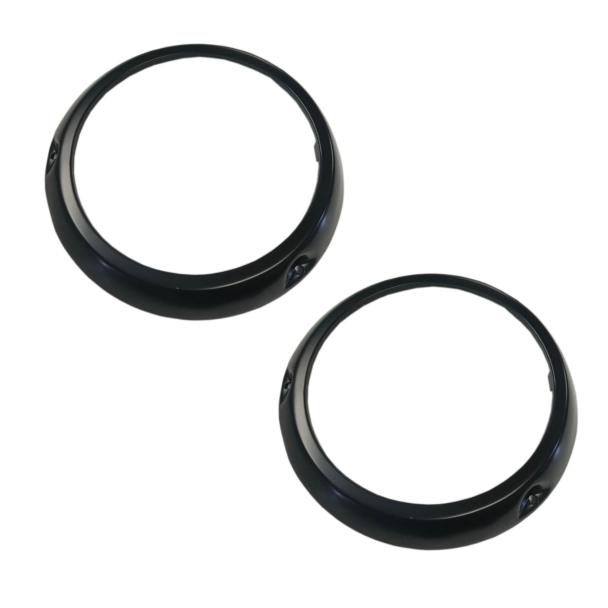 Black Headlight Bezel Rings, 66-70 Ford Bronco, pair