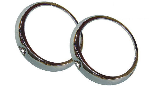 Headlight Ring - Chrome, Bezel, 1966-1970 Ford Bronco, Pair