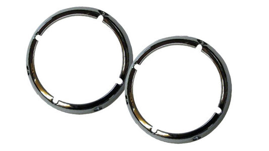 Chrome Headlight Bezel Rings, 71-77 Ford Bronco, pair