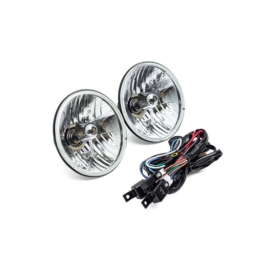 H4 Halogen Headlight Conversion w/Heavy Duty Wiring Harness Kit, 1966-78 Ford Bronco & 1956-78 Ford Truck