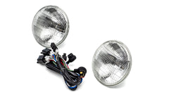 Halogen 7 inch Headlight Kit with FoMoCo Script & Wiring Harness