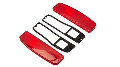 Tail Light Lenses w/Gaskets for 1966 Ford Bronco, 64-66 F150