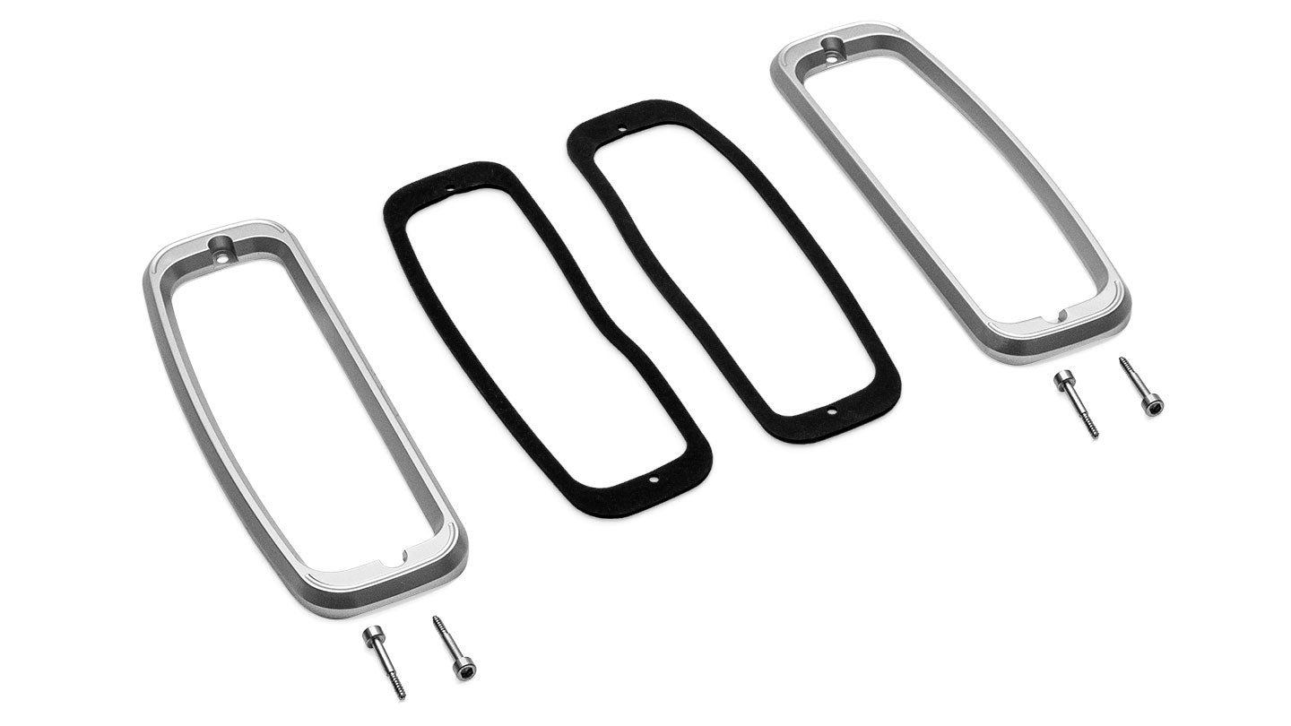 Billet Aluminum Tail Light Bezels, pair