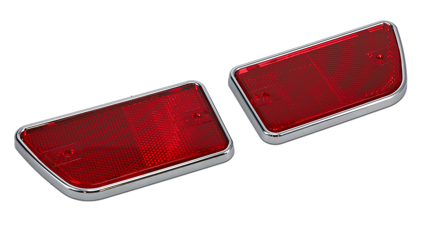  Reflectors - Red, Driver/Passenger, Pair