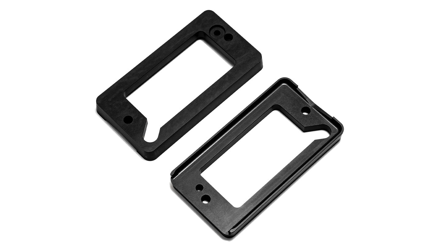 BLACK Billet Aluminum Turn Signal Pads/Bezels - 69-77 Ford Bronco, pair