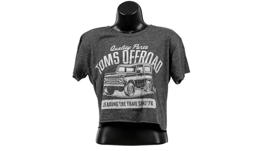 TOMS OFFROAD Ladies Crop Top Garage - Charcoal