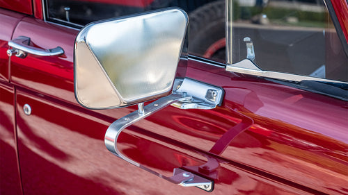 Fold-Away Side Mirrors, Stainless, Pair