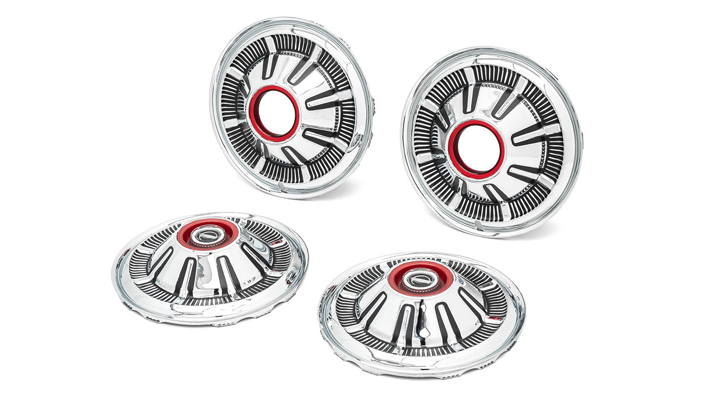 Hub Caps, Set of 4, 67-77 Ford Bronco