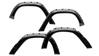Pocket Style Bronco Fender Flares, Full Set, Textured Black, 66-76 Bronco