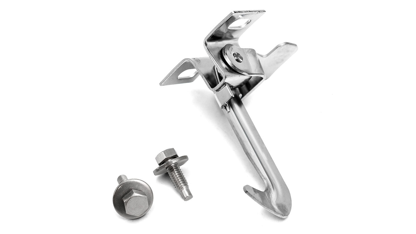 Polished Stainless Hood Safety Latch, 66-77 Ford Bronco
