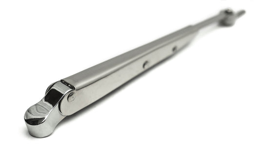 Wiper Arm, Flip Style, POLISHED STAINLESS, Requires Aftermarket Blades