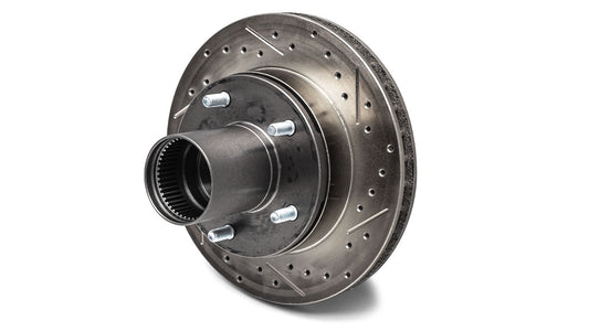 Front Slotted Disc Brake Hub/Rotor Assembly, Passenger