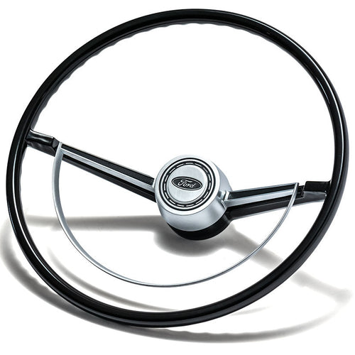 Steering Wheel - OE Style w/Argent Horn Ring, 66-77