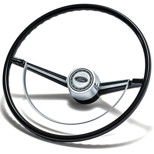 Steering Wheel - OE Style w/Argent Horn Ring, 66-77