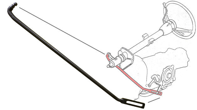 C4 Automatic Transmission Shift Rod, 1966-77 Ford Bronco