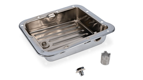 C4 Oil Pan Kit - Chrome w/Pickup Tube