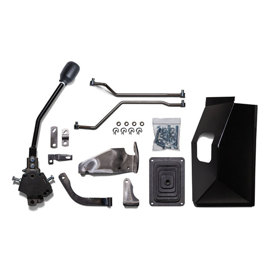 Manual 3 Speed Hurst Floor Shift Kit w/Boot & Tunnel Cover, 6 Cylinder, 1966-77 Ford Bronco
