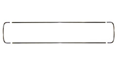 Grille Chrome Trim Set, Complete with Clips, 1966-77 Ford Bronco