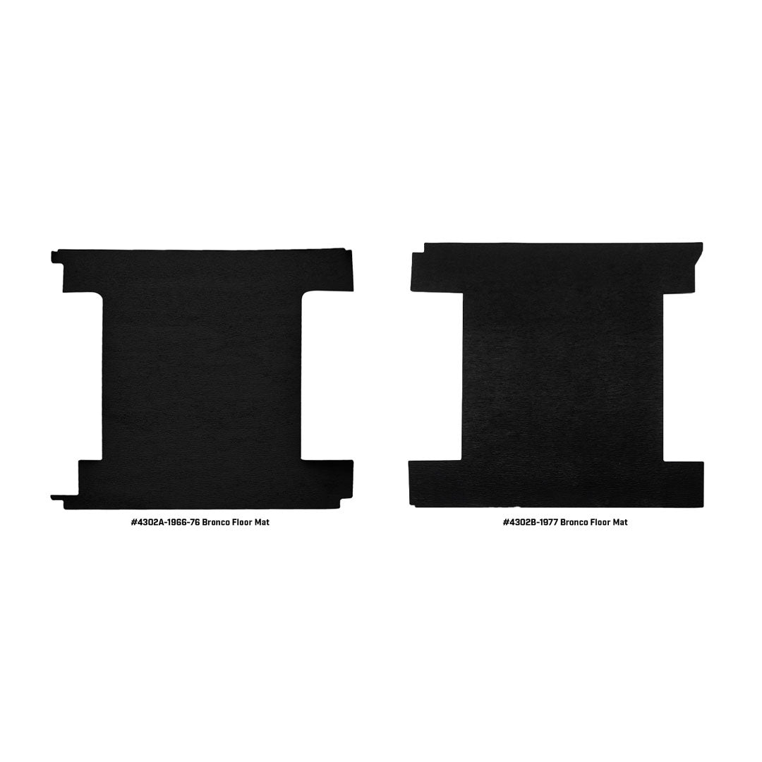 Black Rear Floor Mat - OE Bronco Sport Style