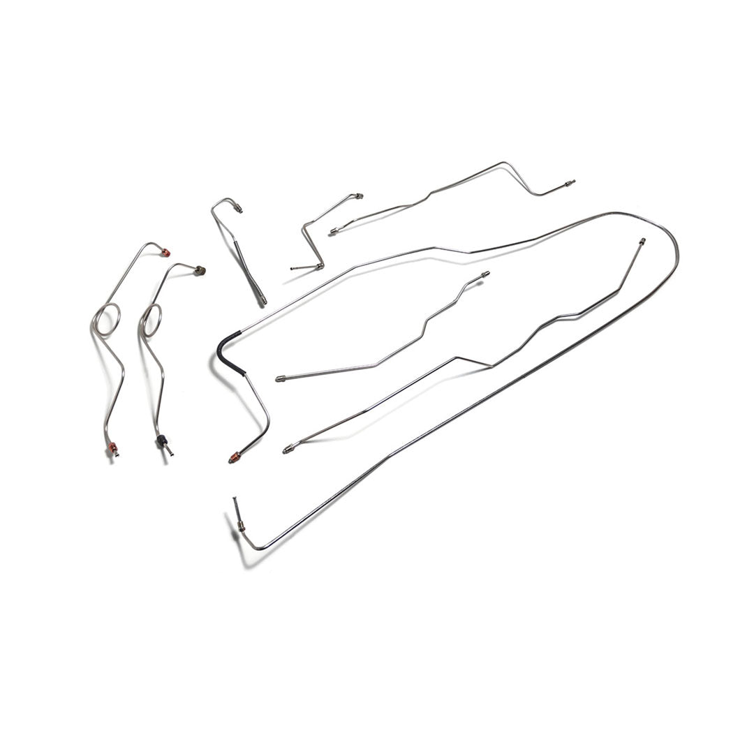 Brake Line Kit Dana 30 Stainless Steel, Front Power Disc Brake Conversion