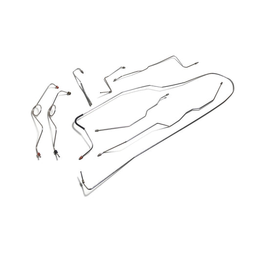Brake Line Kit Dana 30 Stainless Steel, Front Power Disc Brake Conversion
