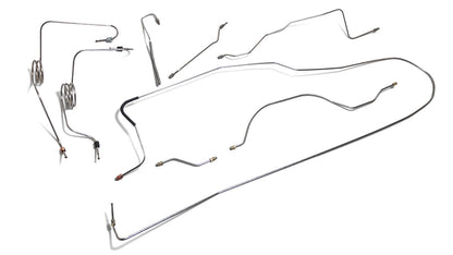 Brake Line Set - Dana 44, TOMS 4 Wheel Power Disc, Stainless Steel, 