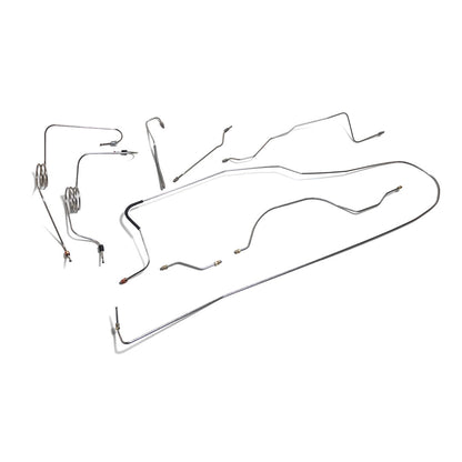 Brake Line Set - Dana 44, TOMS 4 Wheel Power Disc, Stainless Steel, 