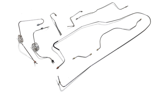 Brake Line Set - Dana 30, TOMS 4 Wheel Power Disc, Stainless Steel,