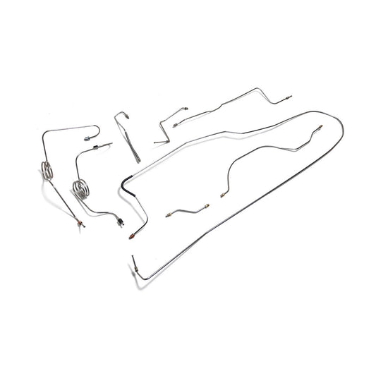 Stainless Steel Brake Line Kit, Dana 30, TOMS 4-Wheel Power, 1966-71 Ford Bronco