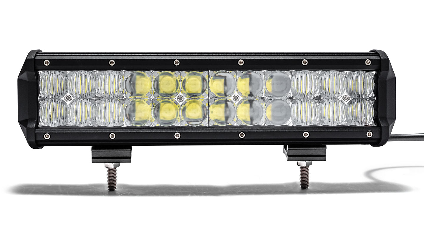 12 inch Dual Row LED Light Bar by TOMS OFFROAD, Flood/Spot COMBO