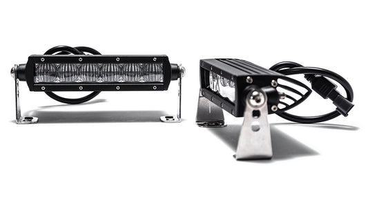 LED Light Bar Kit - 6.5'' Single Row, Flood, Pair
