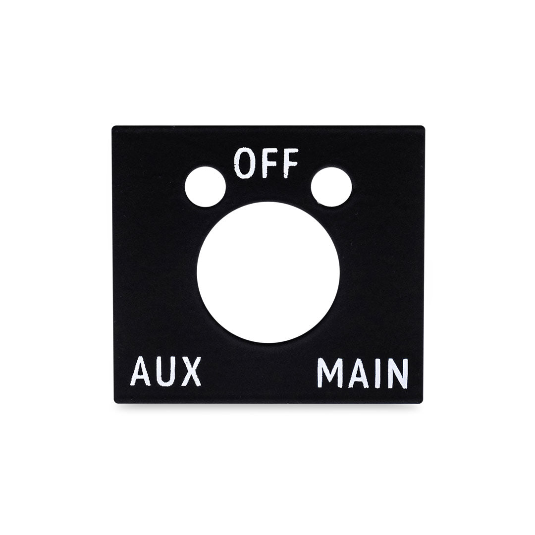 Manual Fuel Selector Tank Indicator Plate, 1966-77 Ford Bronco