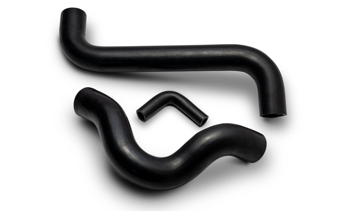 Black Rubber Radiator Hose Kit, 1966-77 Ford Bronco