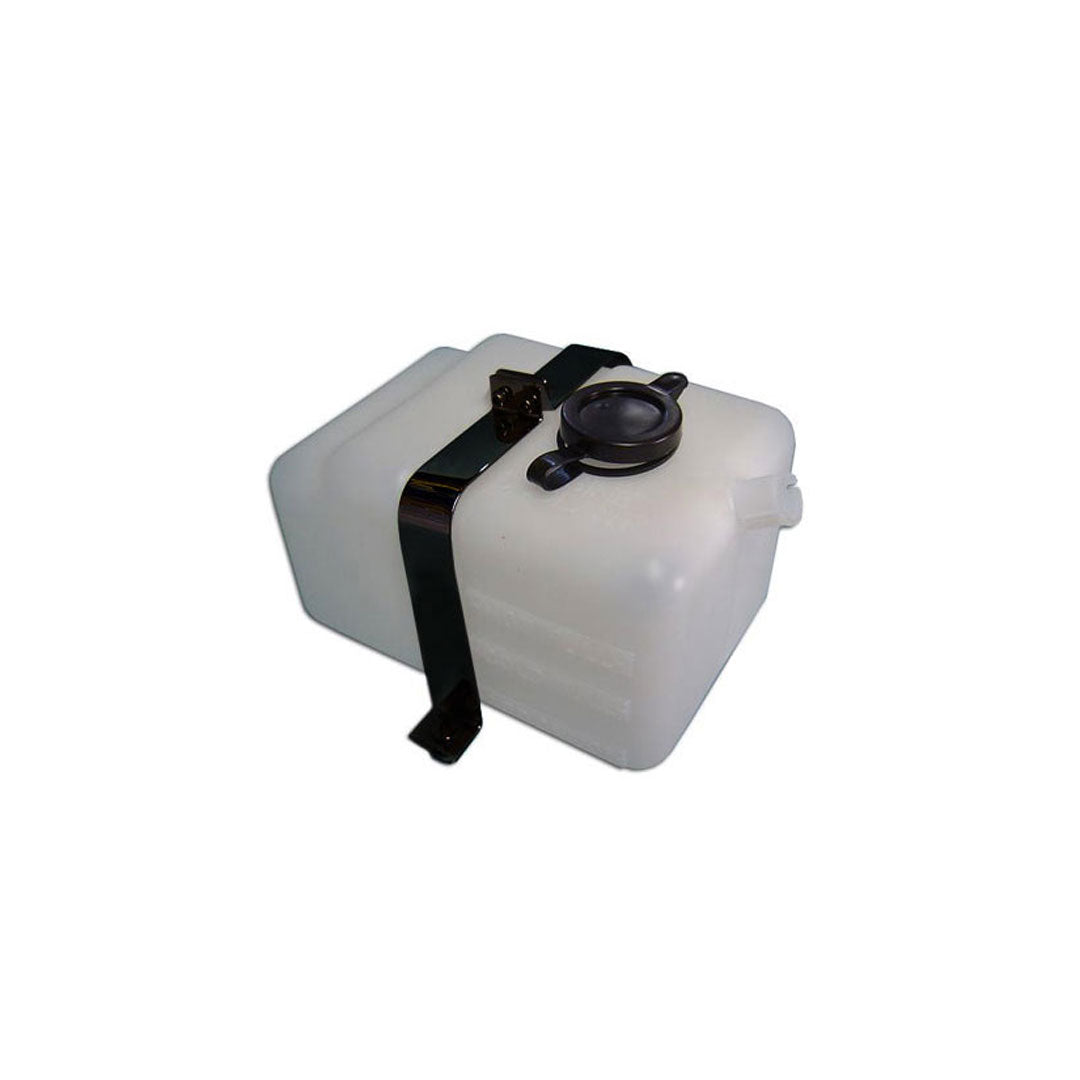 Radiator Overflow Bottle w/Black Brackets, 1966-77 Ford Bronco