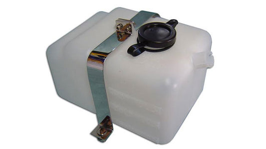 Radiator Overflow Bottle w/Stainless Brackets